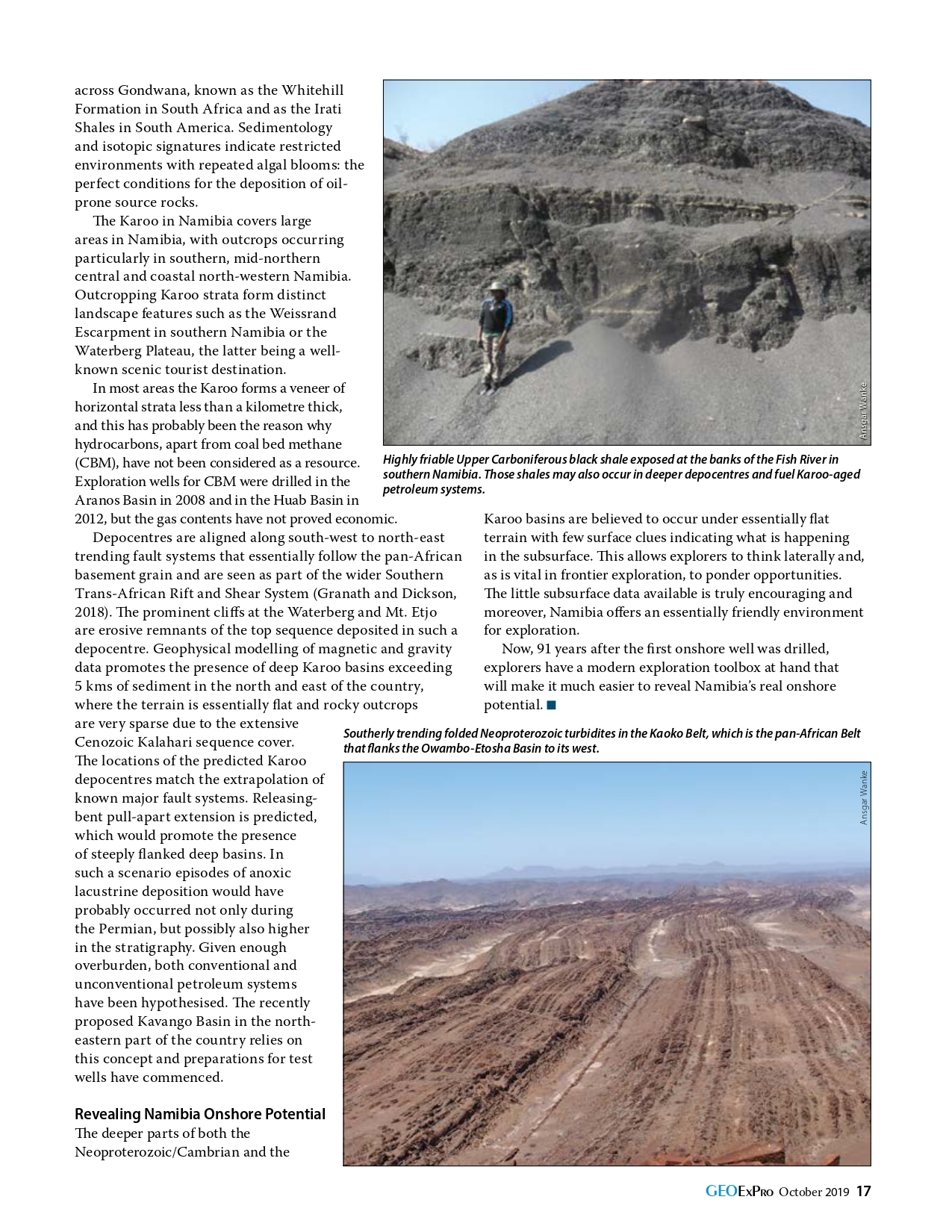 “Exploration Namibia in the spotlight again”-GEO ExPro Magazine ...